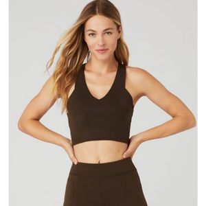 Airbrush Real Bra Tank in Espresso Size Medium